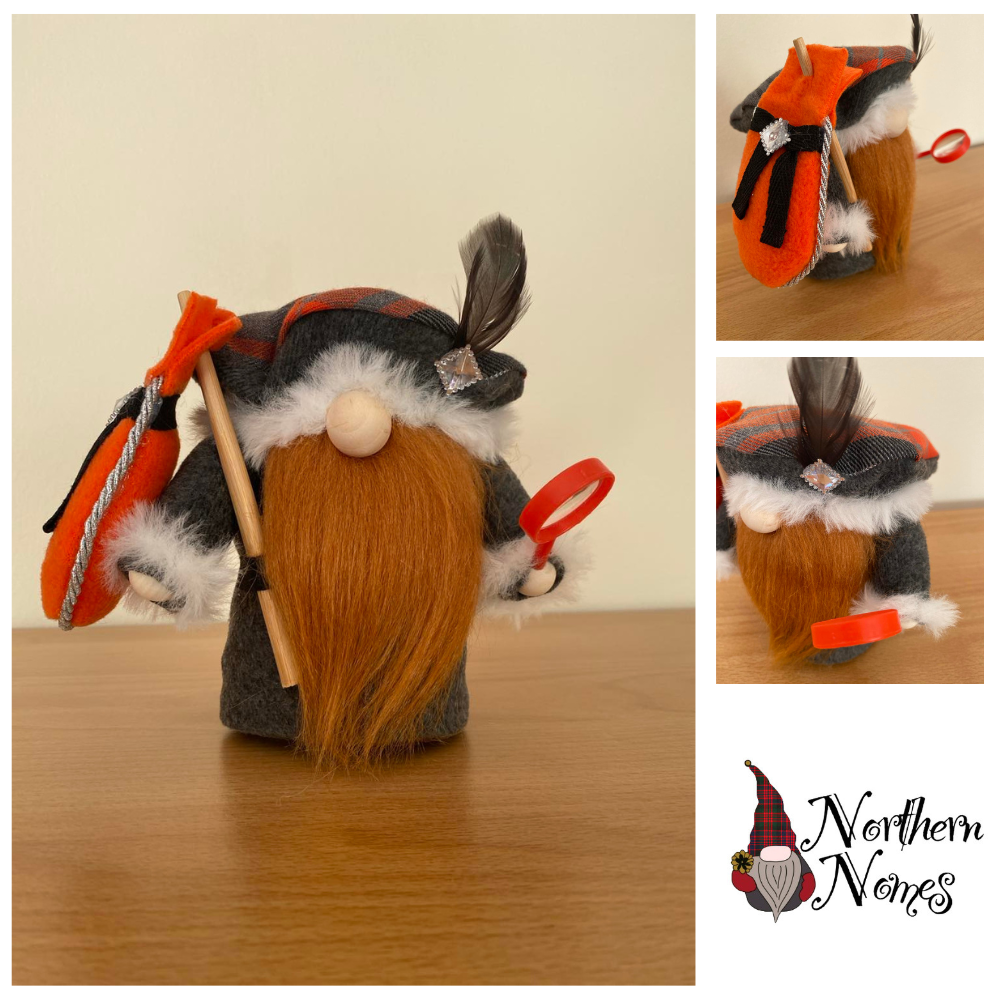 Wee Hairy Haggis Catcher Hume - Gnome handmade in Scotland
