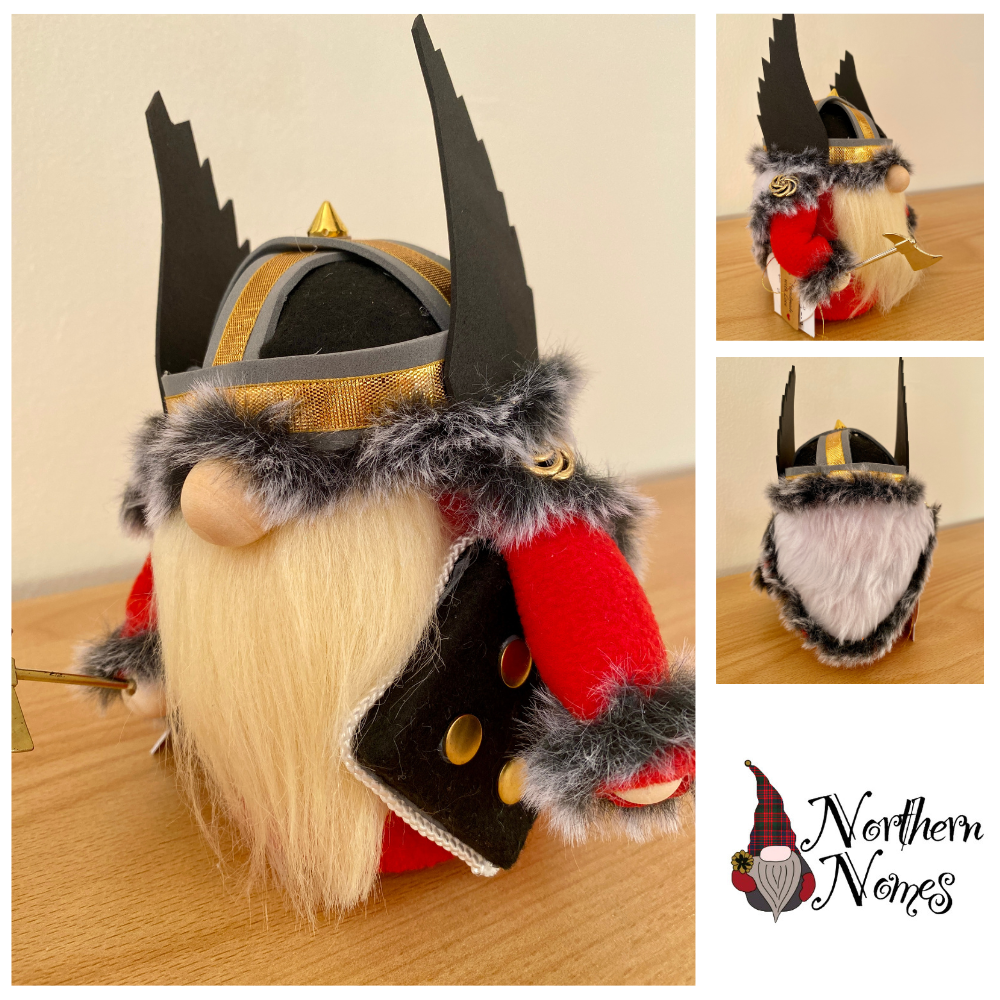 Wee Viking Jarl Ronas the Great - Gnome handmade in Scotland